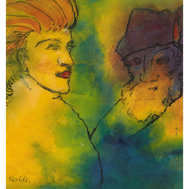 Πίνακας του Emil Nolde-Old Man and Young Woman